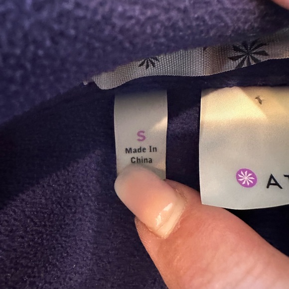 Athleta switchback‎ size Small purple fleece peacoat - Picture 10 of 15